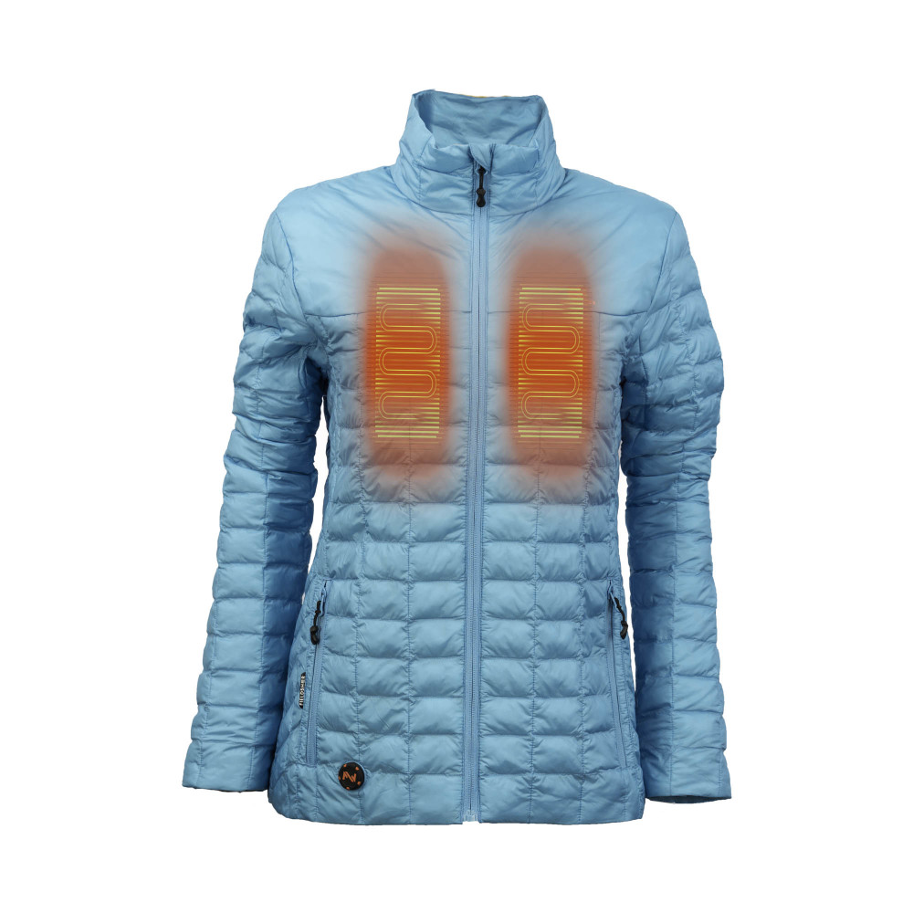 Mobile Warming Backcountry Jacket Womens 7.4V Scuba Blue 2X ;