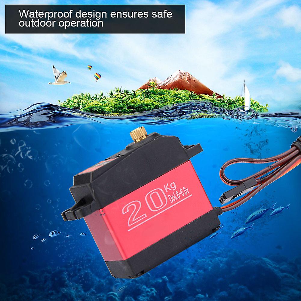 Dsservo Ds3218mg Waterproof Digital Servo Metal Gear 20kg Torque For Rc Mechanical Arm (20kg)