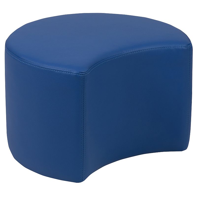 Emma and Oliver Soft Seating Flexible Moon for Classrooms - 12 Seat Height (Blue)