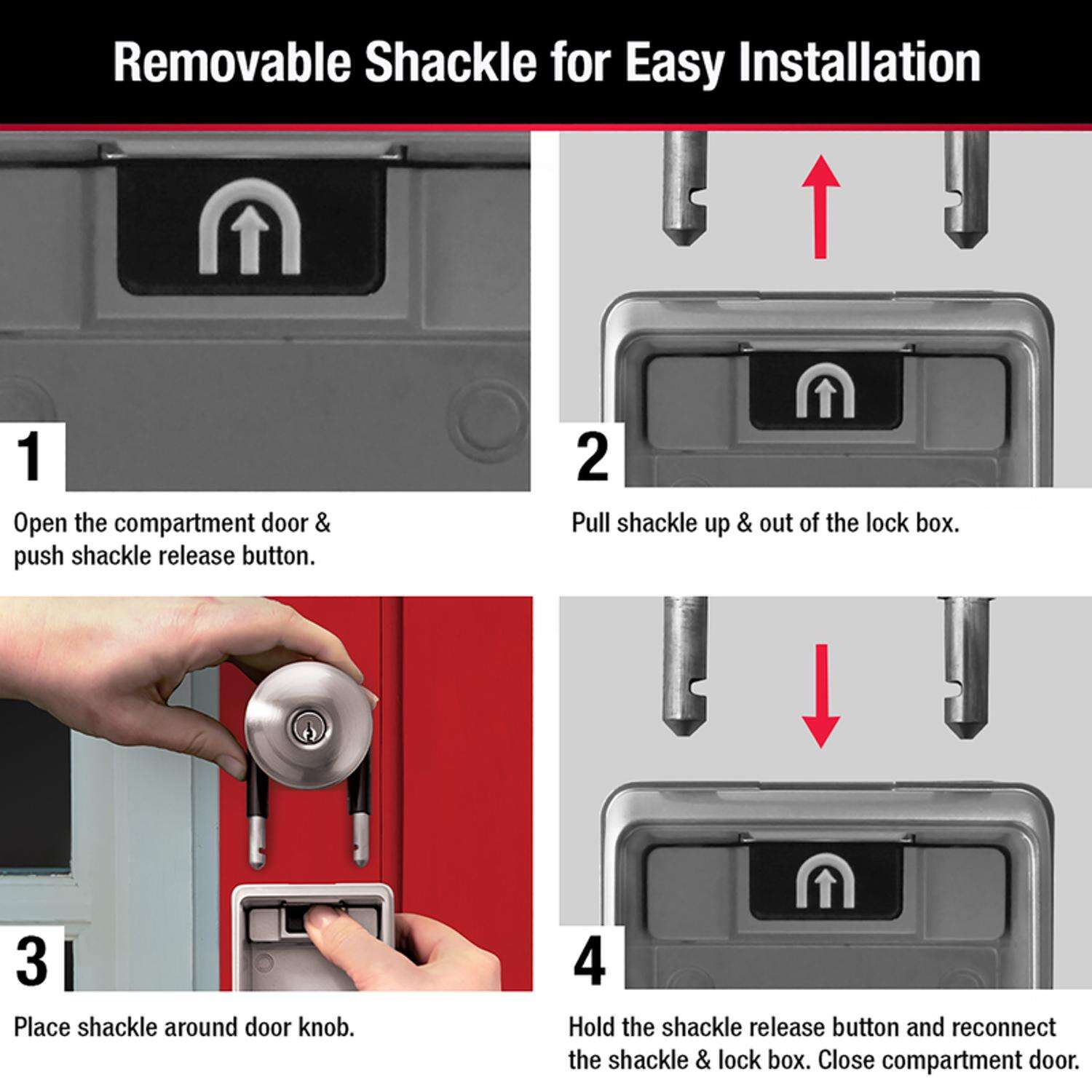 Master Lock 0.005 cu ft Combination Lock Gray Lock Box