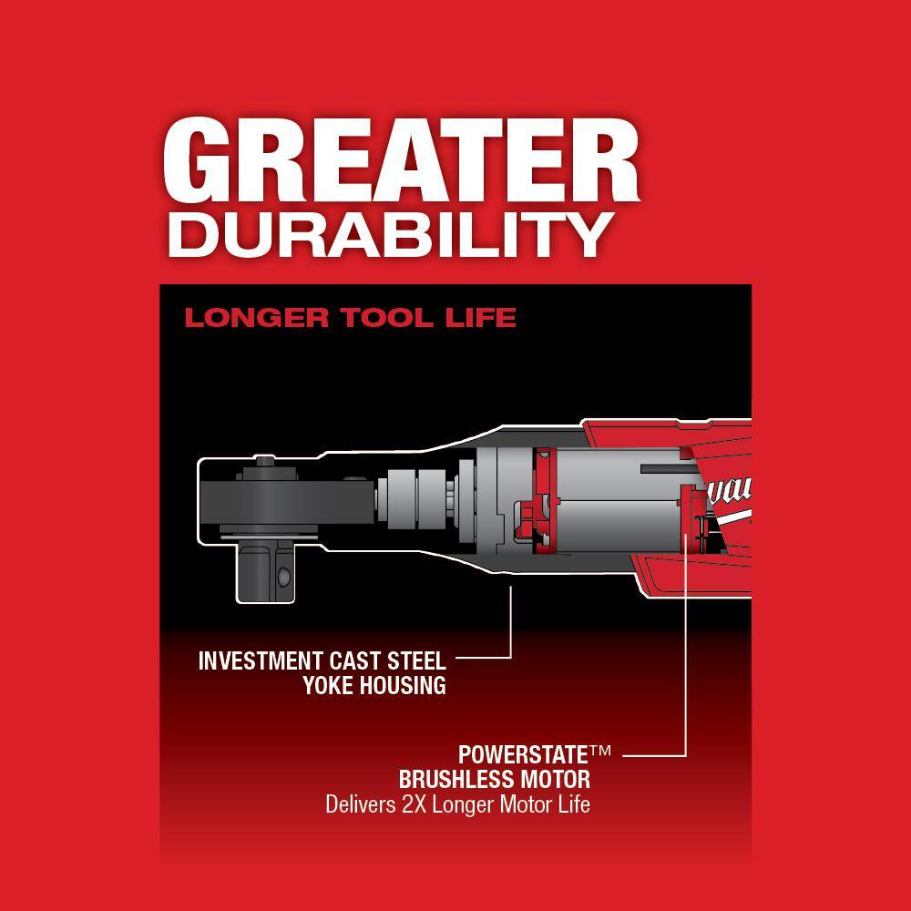 MW M12 FUEL 12V Lithium-Ion Brushless Cordless 12 in. Ratchet (Tool-Only) 2558-20