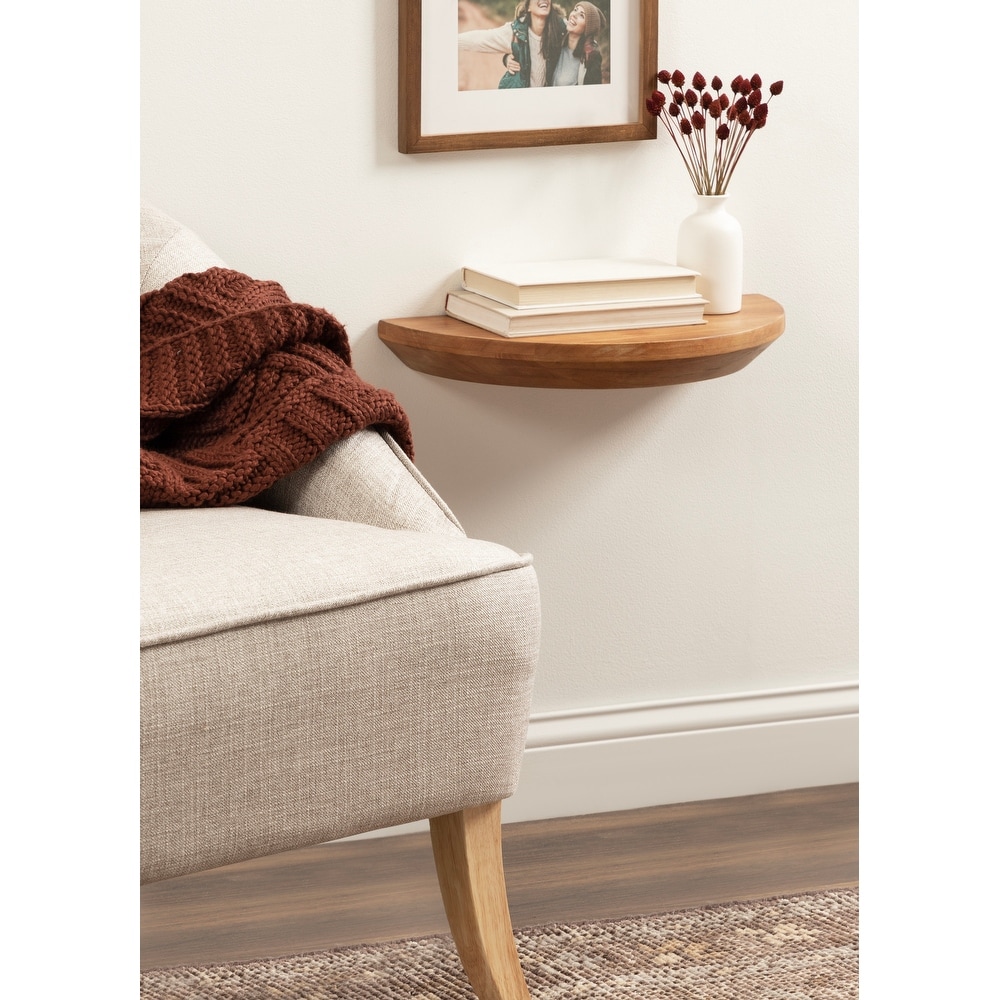 Kate and Laurel Colter Wood Floating Table Shelf