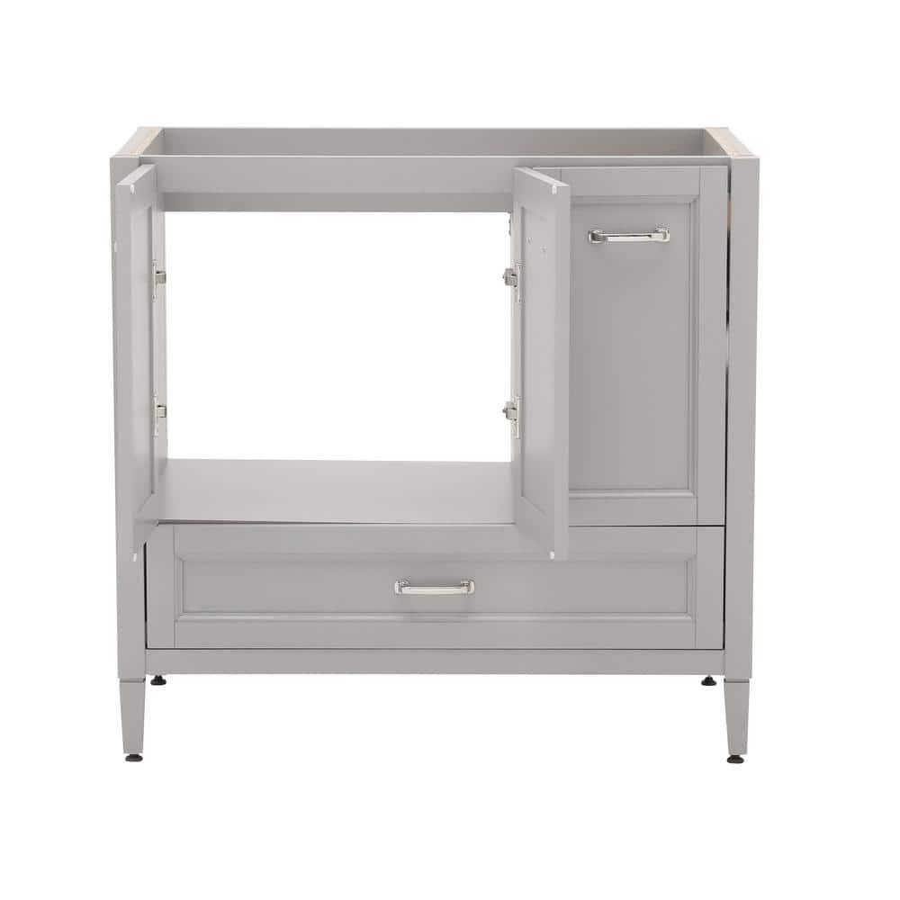 Home Decorators Collection Claxby 36 in W x 34 in H x 21 in D Bath Vanity Cabinet Only in Sterling Gray