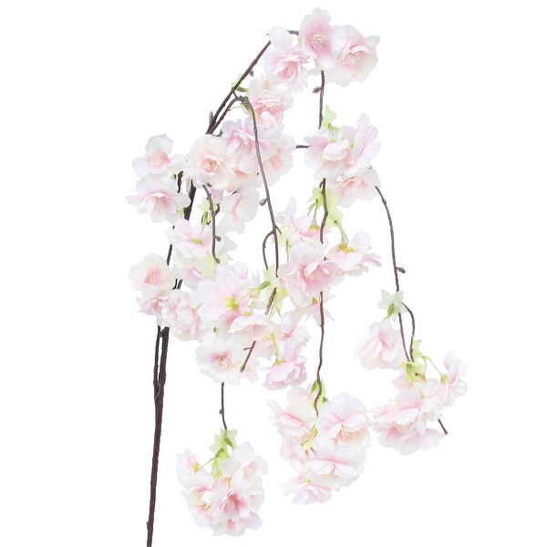 Set of 3 Artificial Hanging Japanese Cherry Blossom Flower Stem Spray 51in