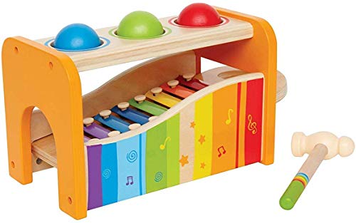 Hape - Pound and Tap Bench with Slide Out Xylophone