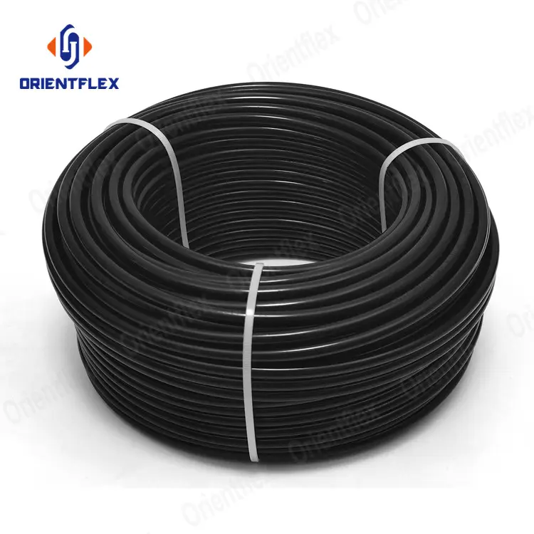 110*4 5Mm 6Mm Tubos De Hdpe 50Mm 120Mm Diameter Pe Water Supply Black Pipe With Yellow Stripe