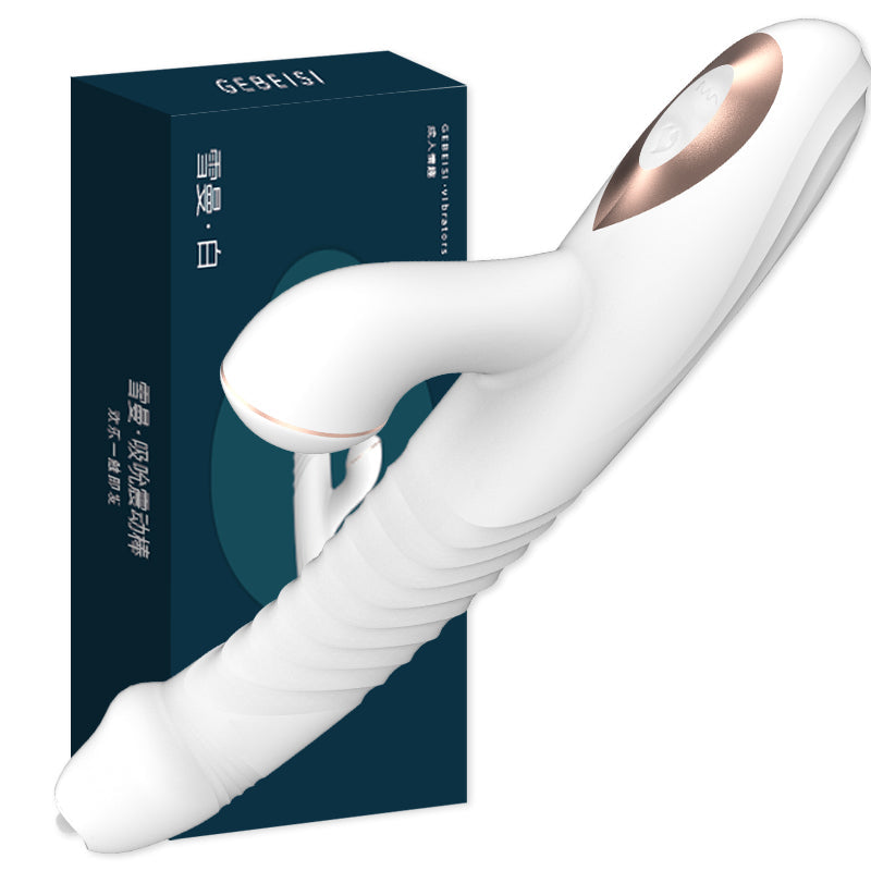 Sherman Telescopic Sucking Stick Female Heating Vibrator Tongue Licking Stick