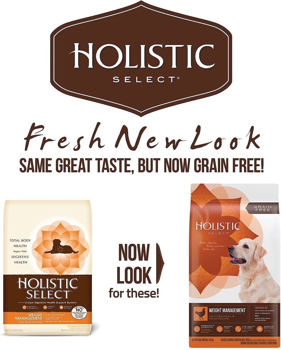 Holistic Select Weight Management Chicken Meal and Peas Recipe Dry Dog Food