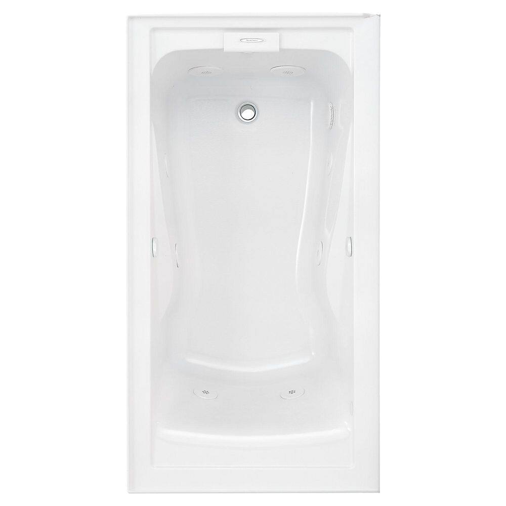 American Standard Evolution 72 in. x 100 in. Soaking Bathtub with Left Hand Drain in White 2425V-LHO.002.020