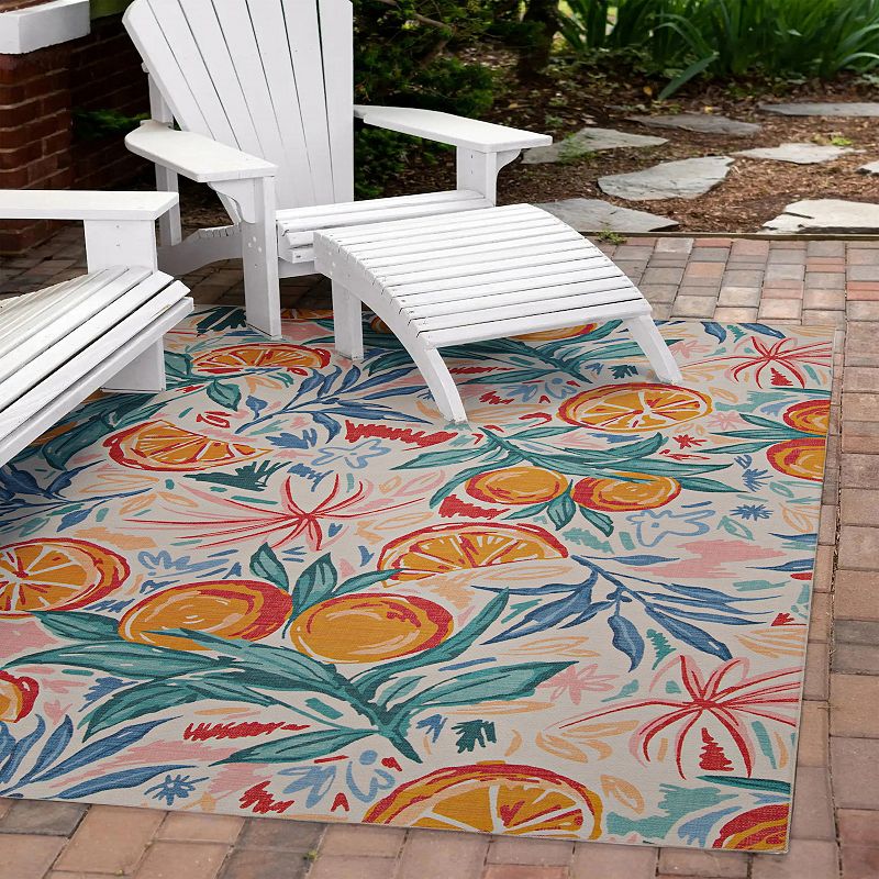 Linon Pensacola Outdoor Washable Rug