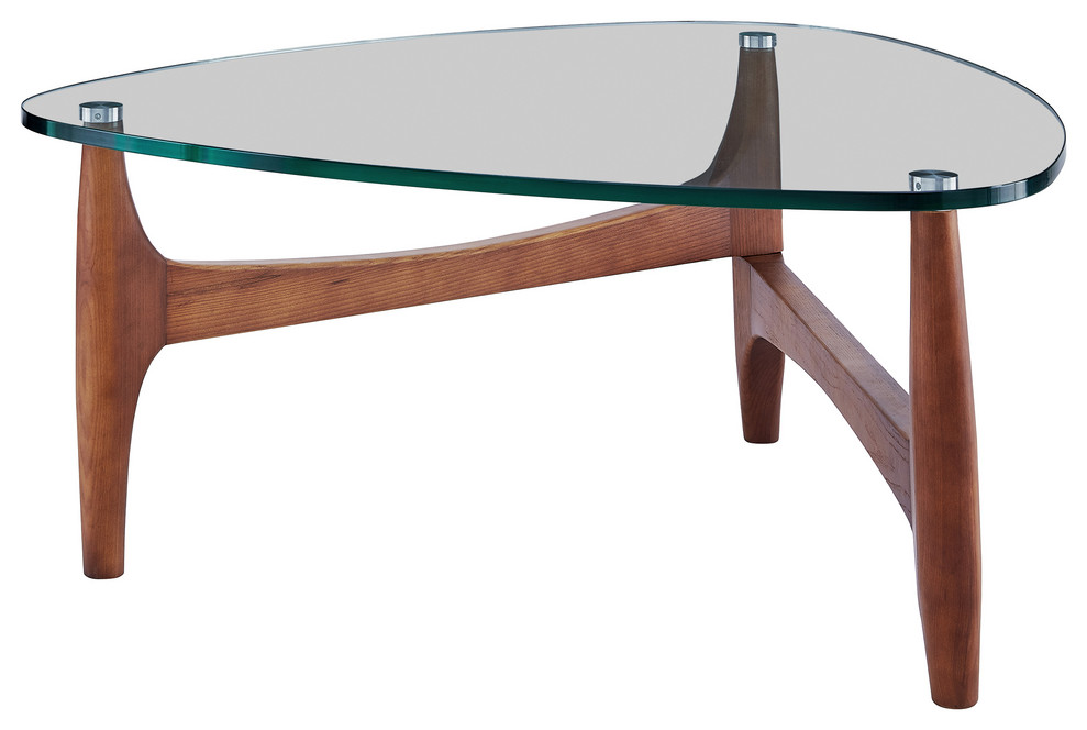 Ledell 35 quotCoffee Table   Midcentury   Coffee Tables   by Euro Style  Houzz