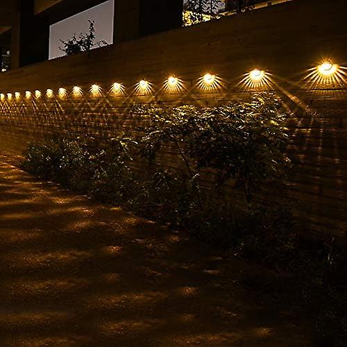 Fence Lights， Solar Decorative Garden Lights， Waterproof Wireless Outdoor Lights For Garden， Fence， Patio Use