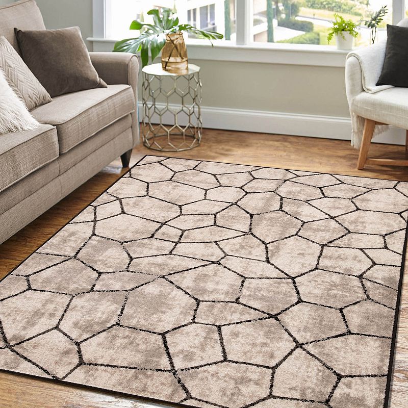 SUPERIOR Geometric Tile Area Rug