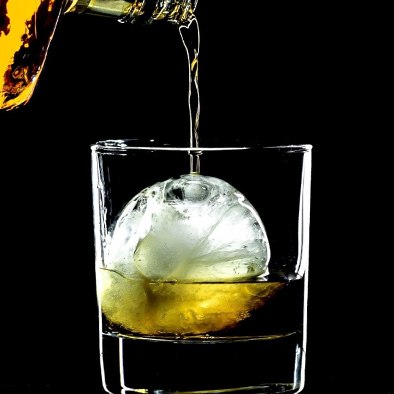 Whiskey Large Sphere Ice Ball Mold 4 Ice Balls Maker For Cocktail