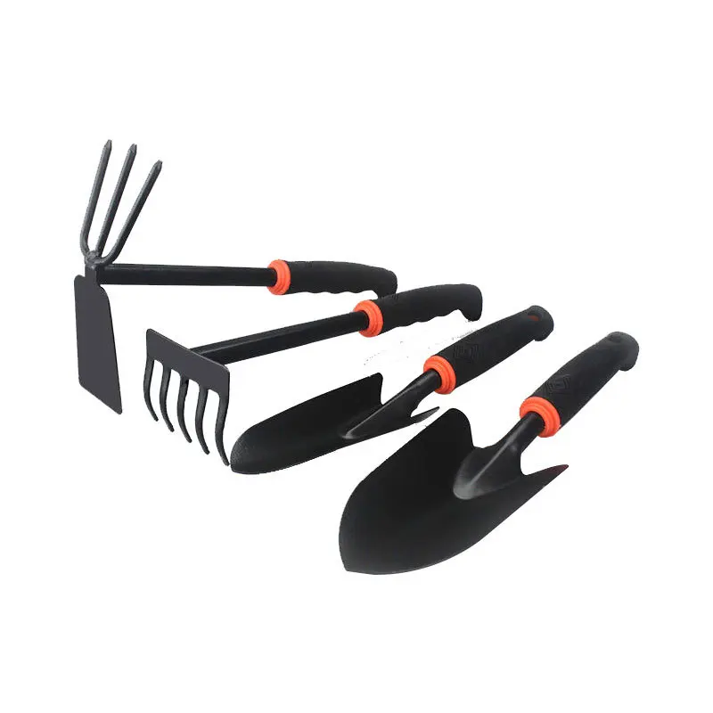 High Quality 4 Piece Steel Trowel Garden Hoe Hand Digging Tool Set