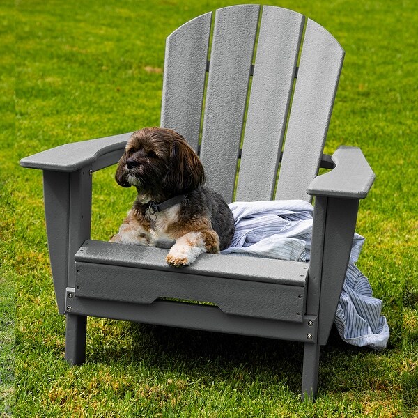 All Weather Folding Adirondack Chair，HDPE Recyclable Plastic