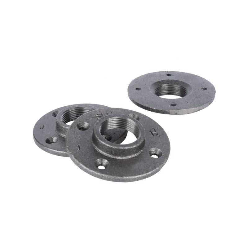 FLOOR FLANGE BLACK1-1/4