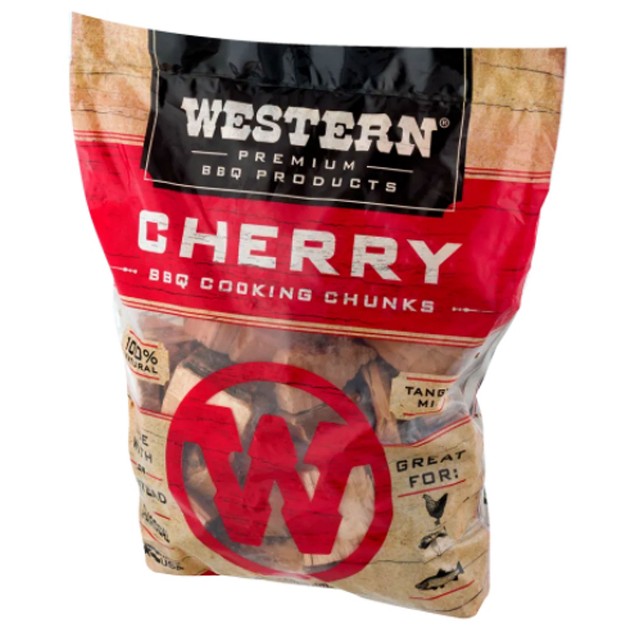 Western Bbq Smoking Barbecue Wood Grill Cooking Chunks Cherry