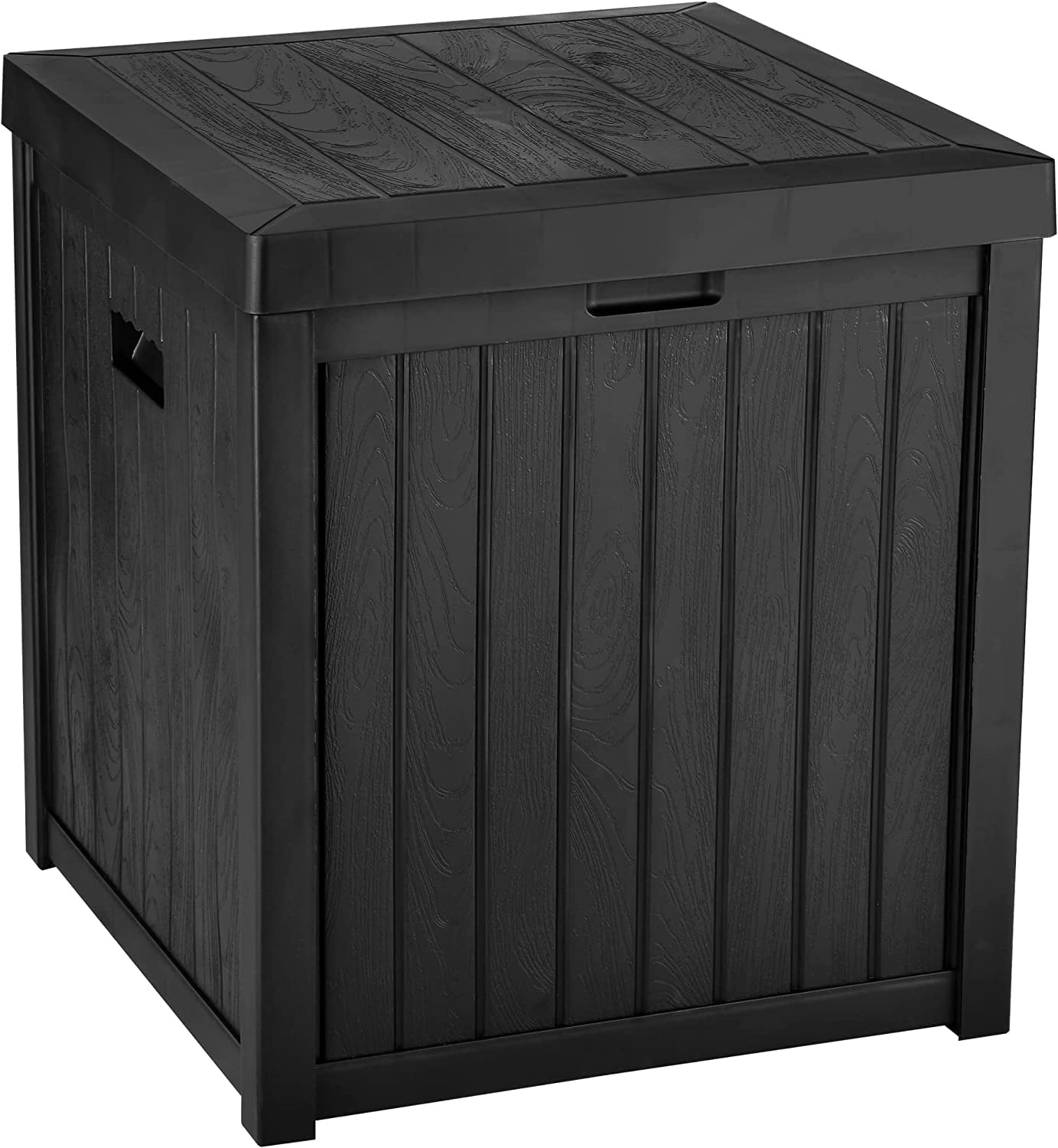 YITAHOME Deck Box: 51 Gallon Patio Large Storage Cabinet Large Resin Patio Storage for Outdoor Pillows, Garden Tools and Pool Supplies, Waterproof, Lockable | Black