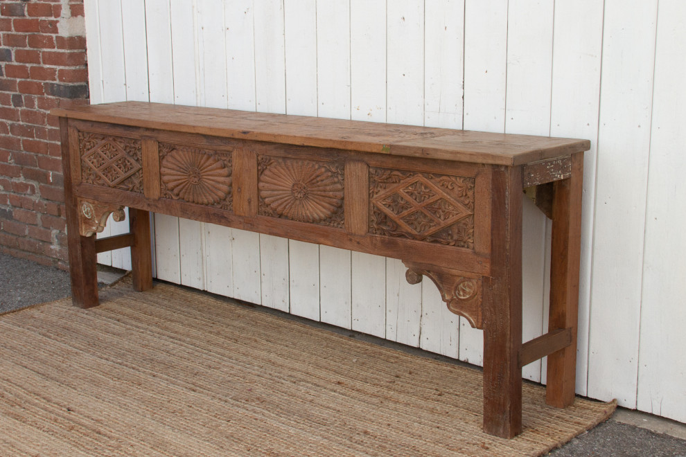 Fabulous Southern Indian Carved Console   Eclectic   Console Tables   by De cor  Houzz