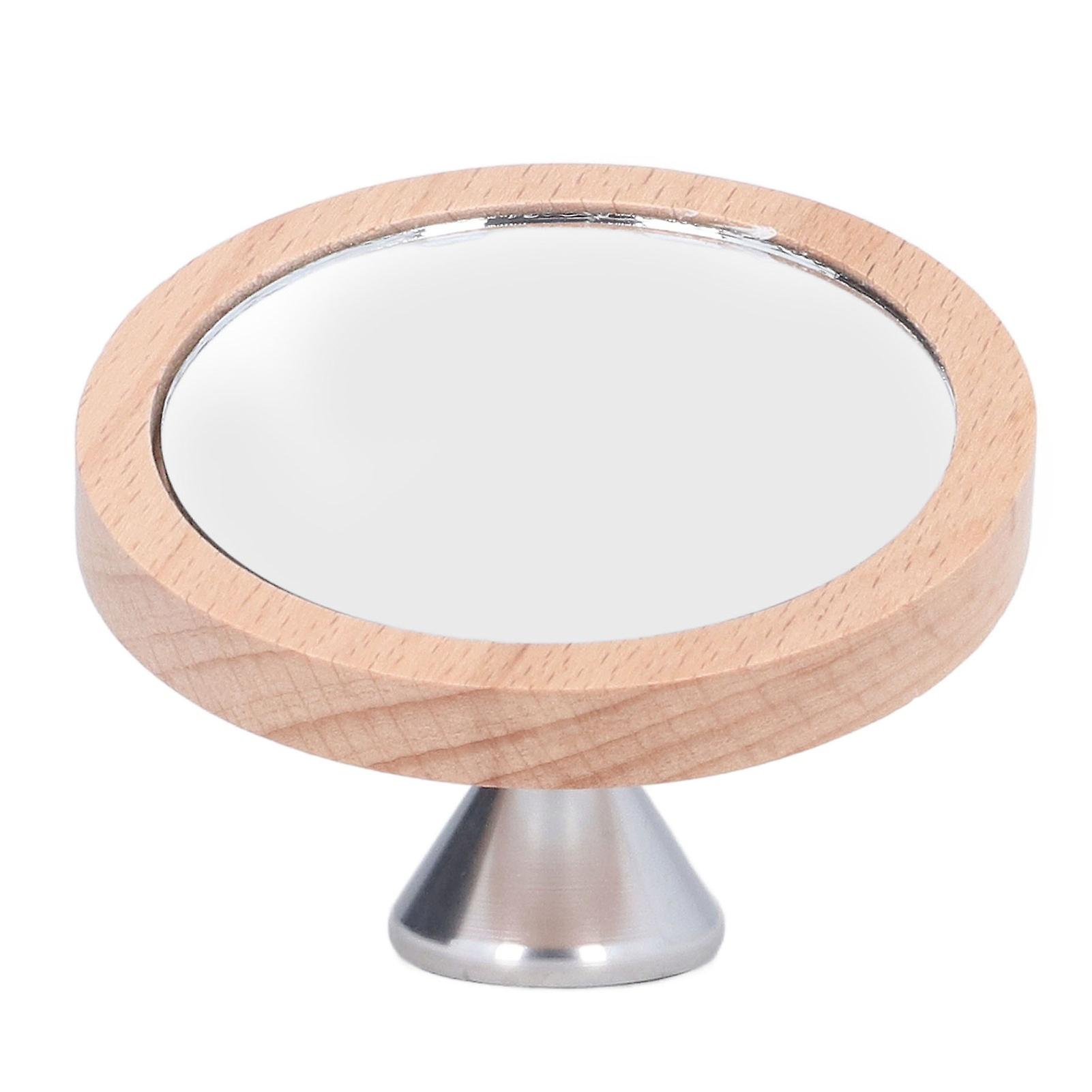 Coffee Reflective Mirror 360 Degree Rotating Coffee Tampering Reflective Lens for Restaurant Home Travel Silver