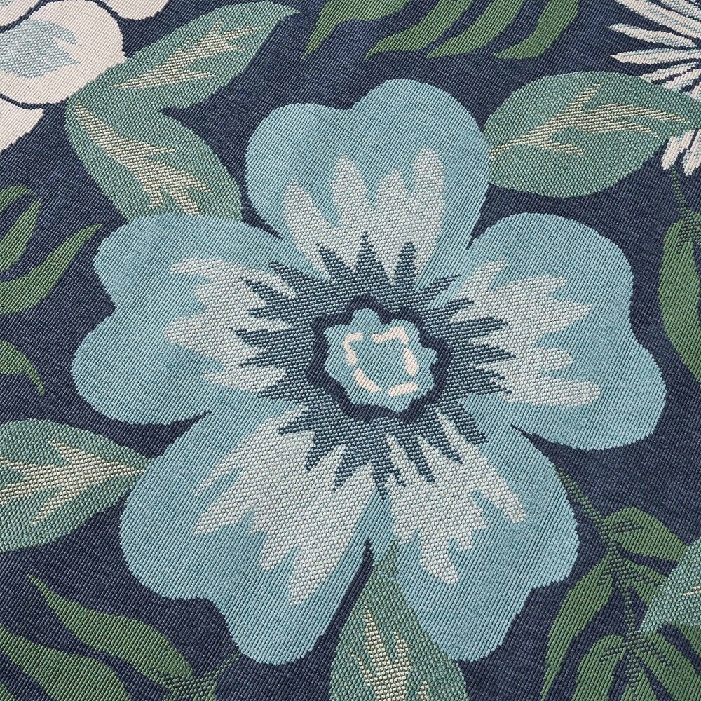 Meza Blue and Green Floral Outdoor Area Rug by Christopher Knight Home