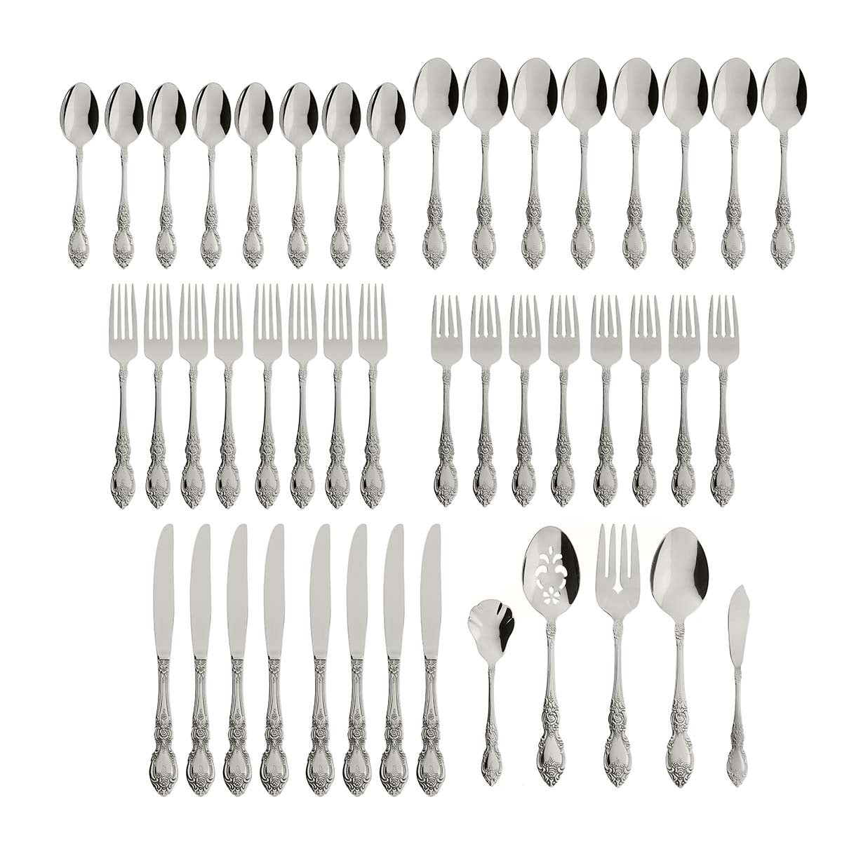 Wordsworth 45 Piece Everyday Flatware Set