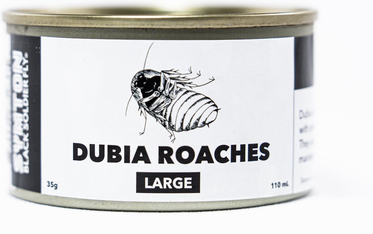 Symton Large Dubia Roaches Canned Reptile Food， 35-g， count of 3