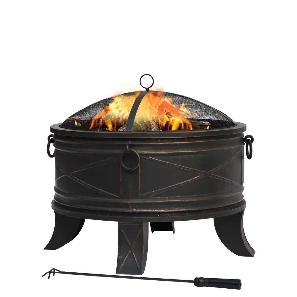 Hampton Bay FT-51161 Quadripod 26 in. Round Fire Pit