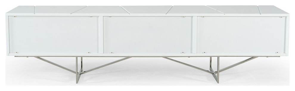 Alita TV Stand  Glossy White Modern Entertainment Center  Contemporary Casegood   Contemporary   Entertainment Centers And Tv Stands   by mod space furniture  Houzz