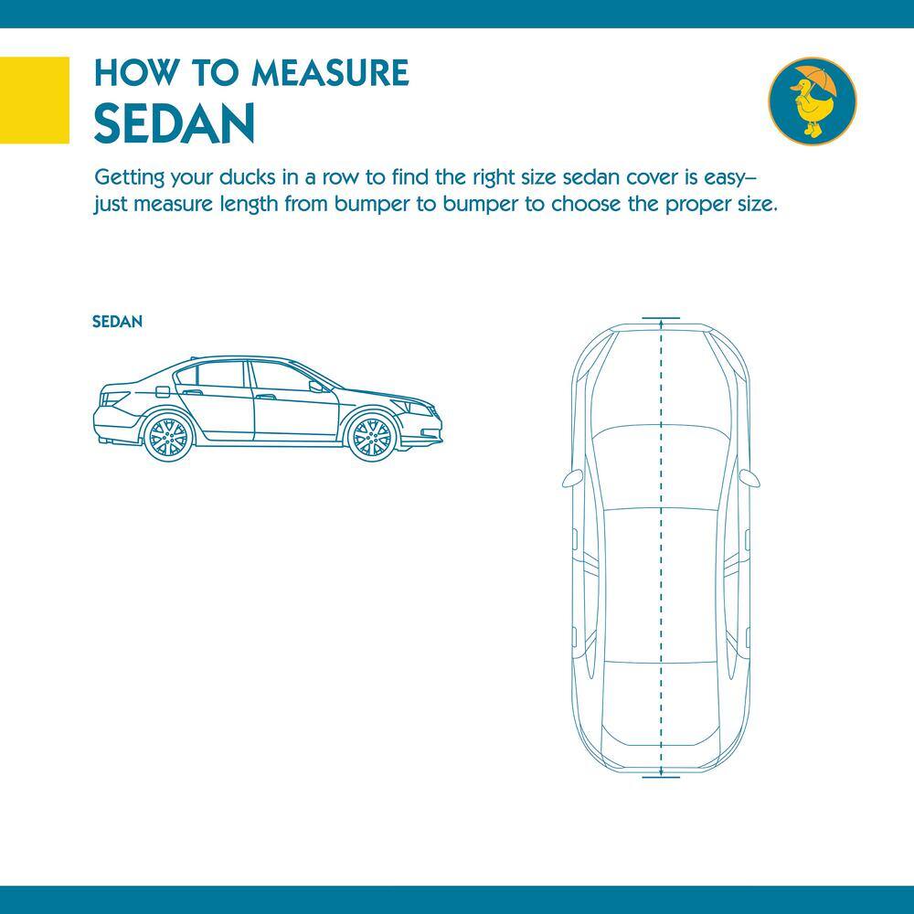 Classic Accessories Duck Covers Weather Defender Sedan Semi-Custom Car Cover Fits up to 16 ft. 8 in. A3C200