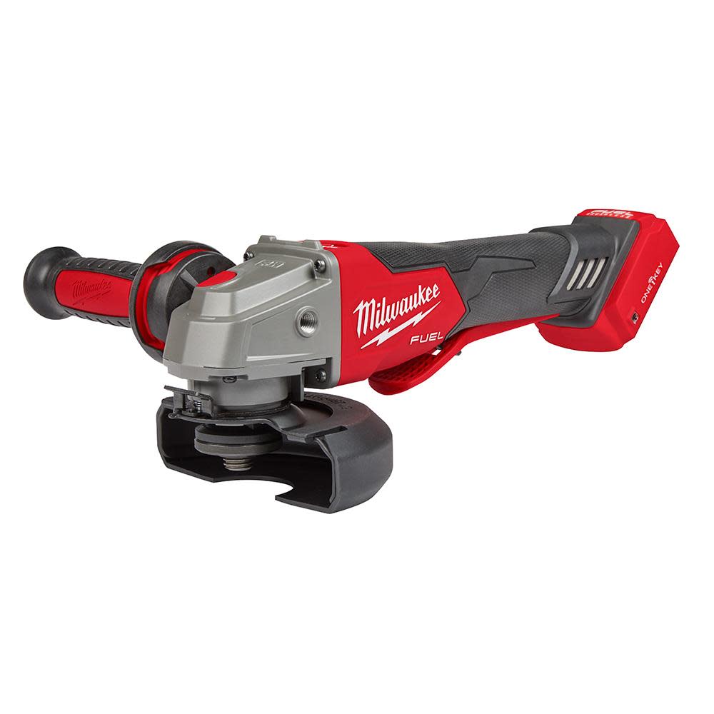 Milwaukee M18 FUEL 4 1/2 / 5 Braking Grinder with ONE KEY Paddle Switch No Lock Bare Tool ;