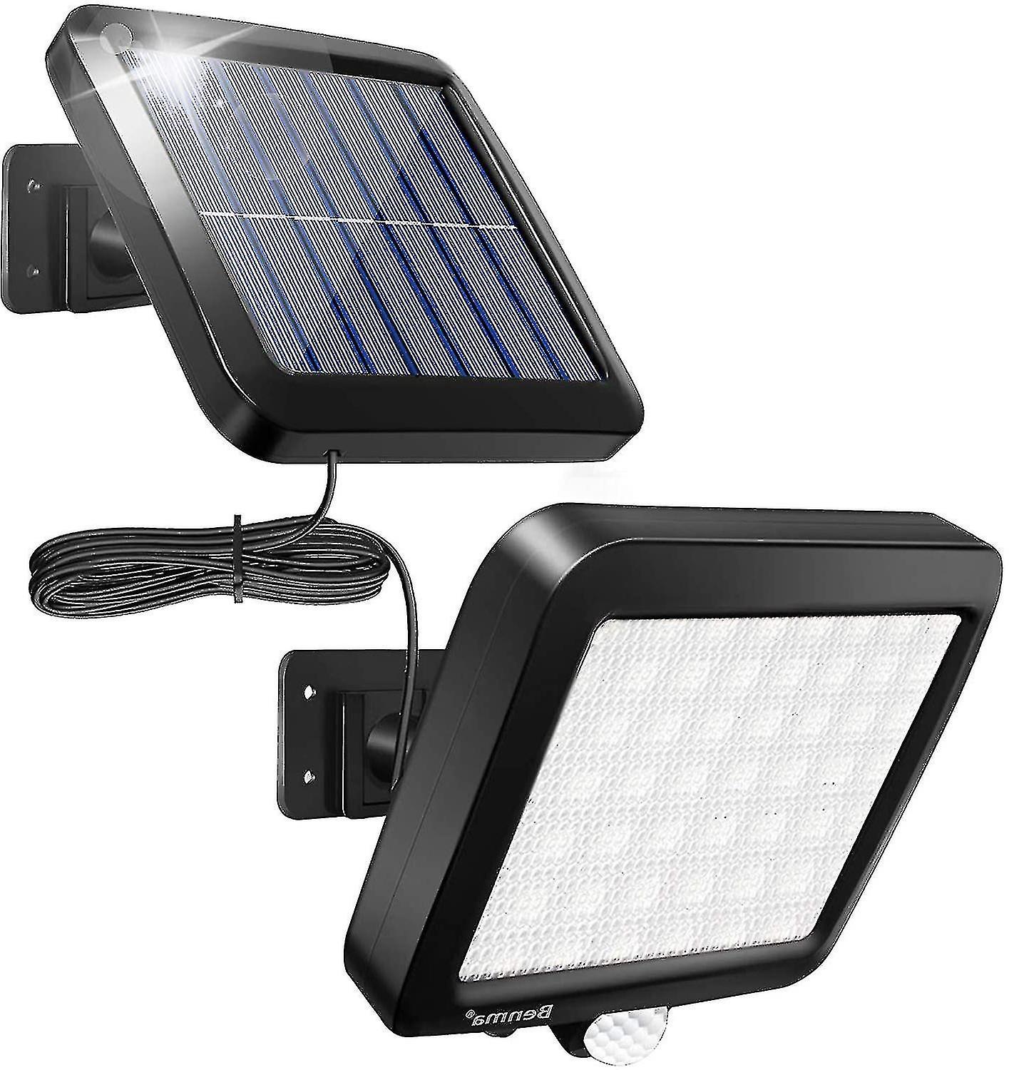 Upgraded Solar Lamps For Outside， 56 Leds Solar Lights 120 Super Bright Solar Wall Light With Motion