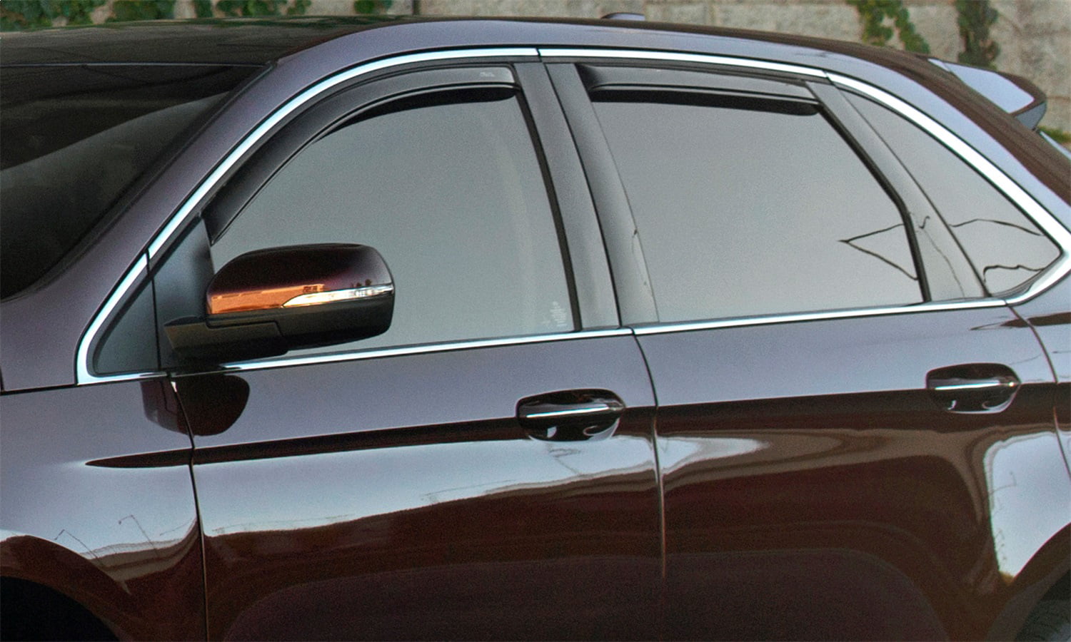 Auto Ventshade AVS 194167 In-Channel Ventvisor Side Window Deflector， 4-Piece Set for 2010-2017 GMC Terrain