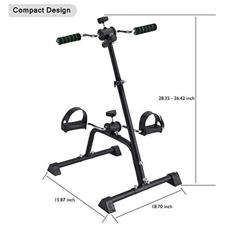 Wellshow Sport Mini Exercise Bike Total Body Exerciser for Seniors Pedal Exerciser Bike Hand Arm Leg  for Elderly