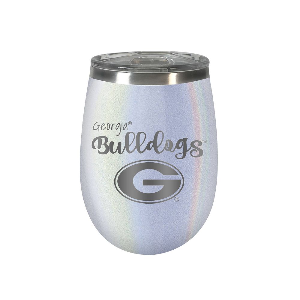 Georgia Bulldogs Opal Finish Wine Tumbler