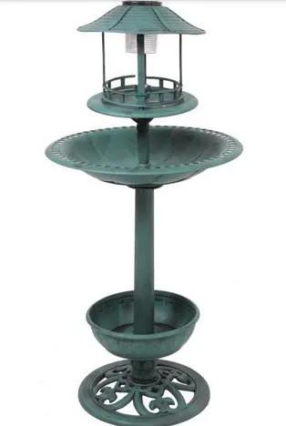 Jardin Garten jardim Garden supply of solar bird bath feeding hotel station