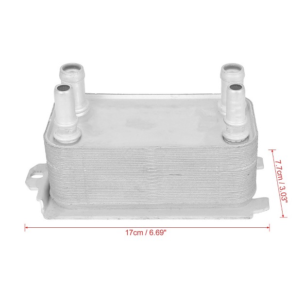 Unique Bargains Lr036354 Automobile Engine Oil Cooler Metal For Land For Rover Range For Rover 2006 2018 Silver Tone 1pcs