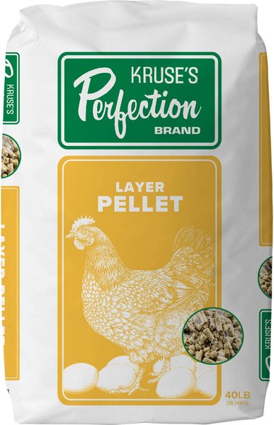 Kruse's Perfection Brand Poultry Layer Pellet Chicken Feed