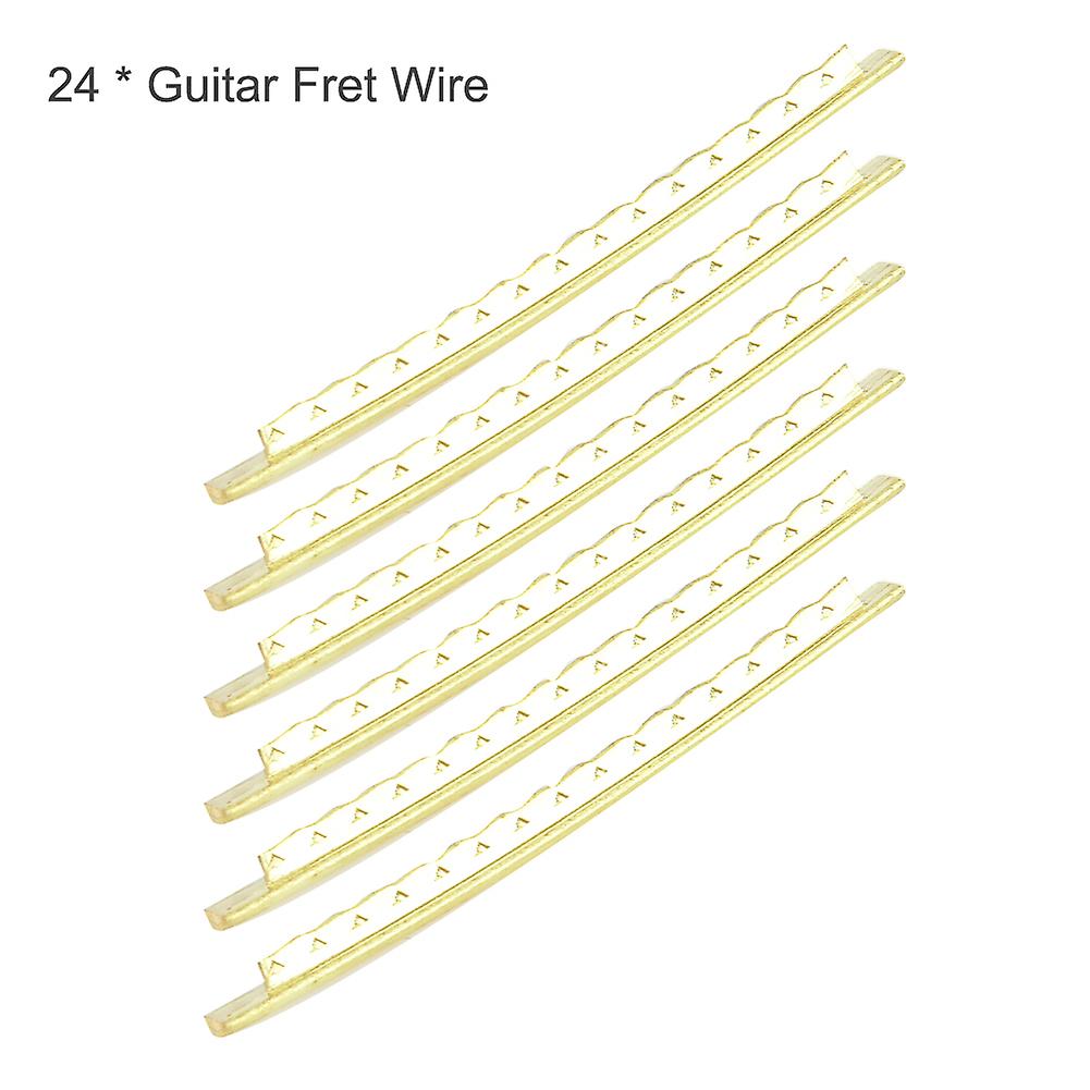 24pcs/set Electric Guitar Fret Wire Guitar Fingerboard Brass Fret Wire Width 2.7mm