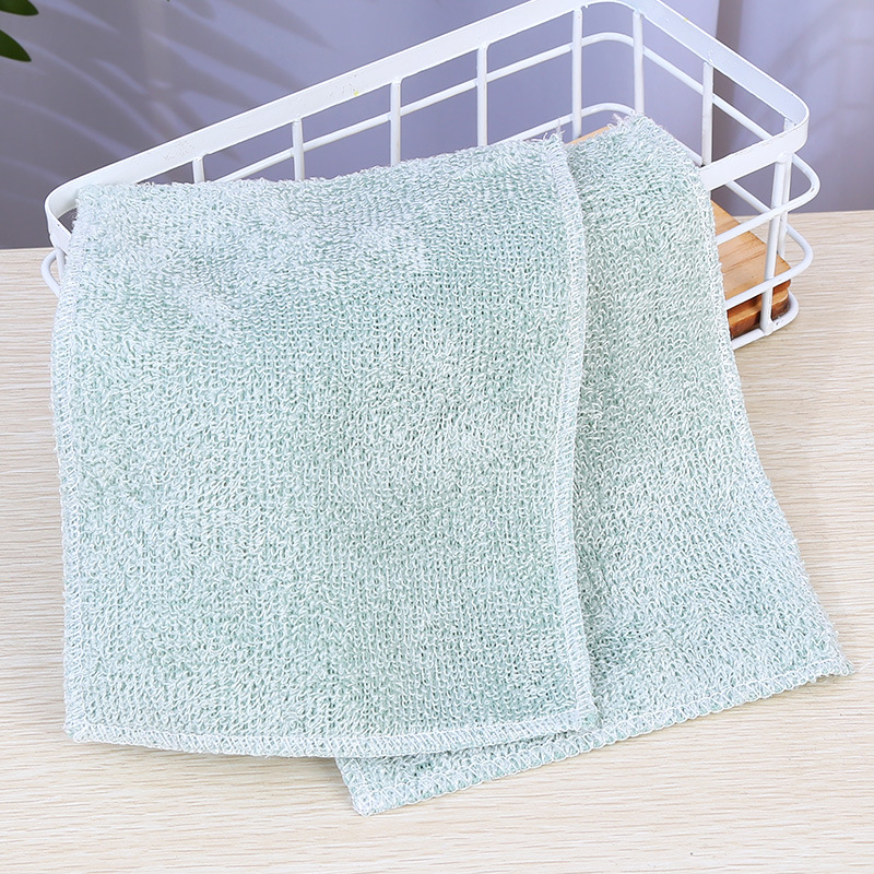 Bamboo fiber plain dish towel to remove grease stains strong kitchen hood hand wash cloth