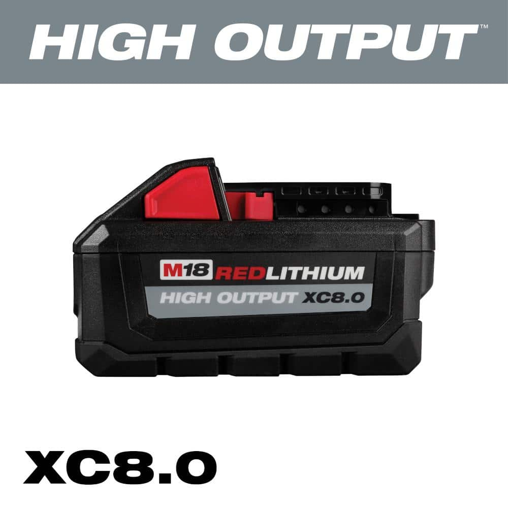 Milwaukee M18 18-Volt Lithium-Ion HIGH OUTPUT XC 8.0 Ah Battery 48-11-1880