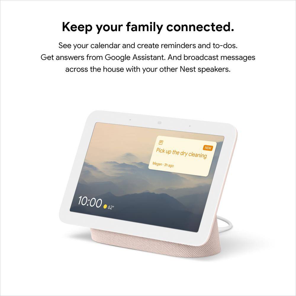 Google Nest Hub 2nd Gen - Smart Home Speaker and 7 in. Display with Google Assistant - Sand GA02307-US