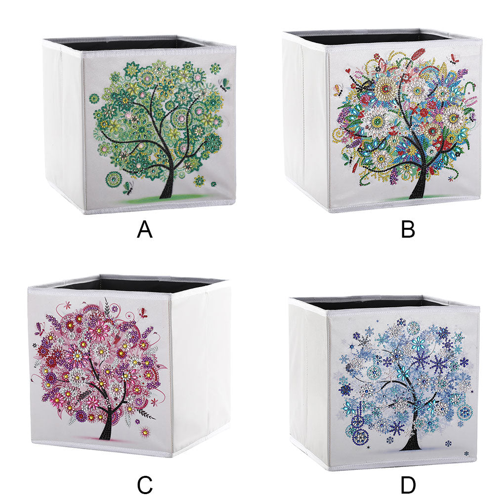 TureClos Diamond Painting Foldable Storage Box Collapsible Cube DIY Folding Organizer Basket