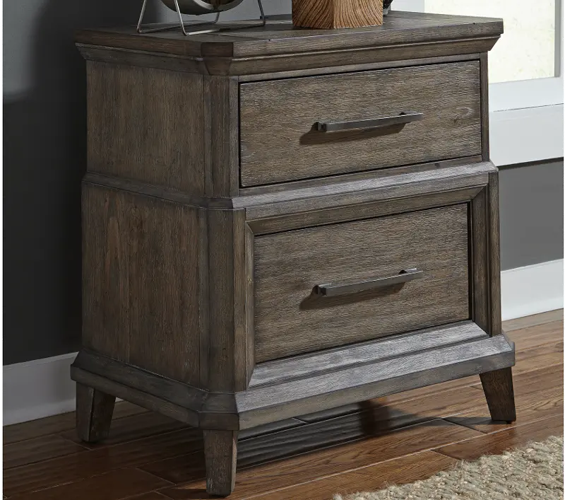 Artisan Prairie Aged Oak Nightstand