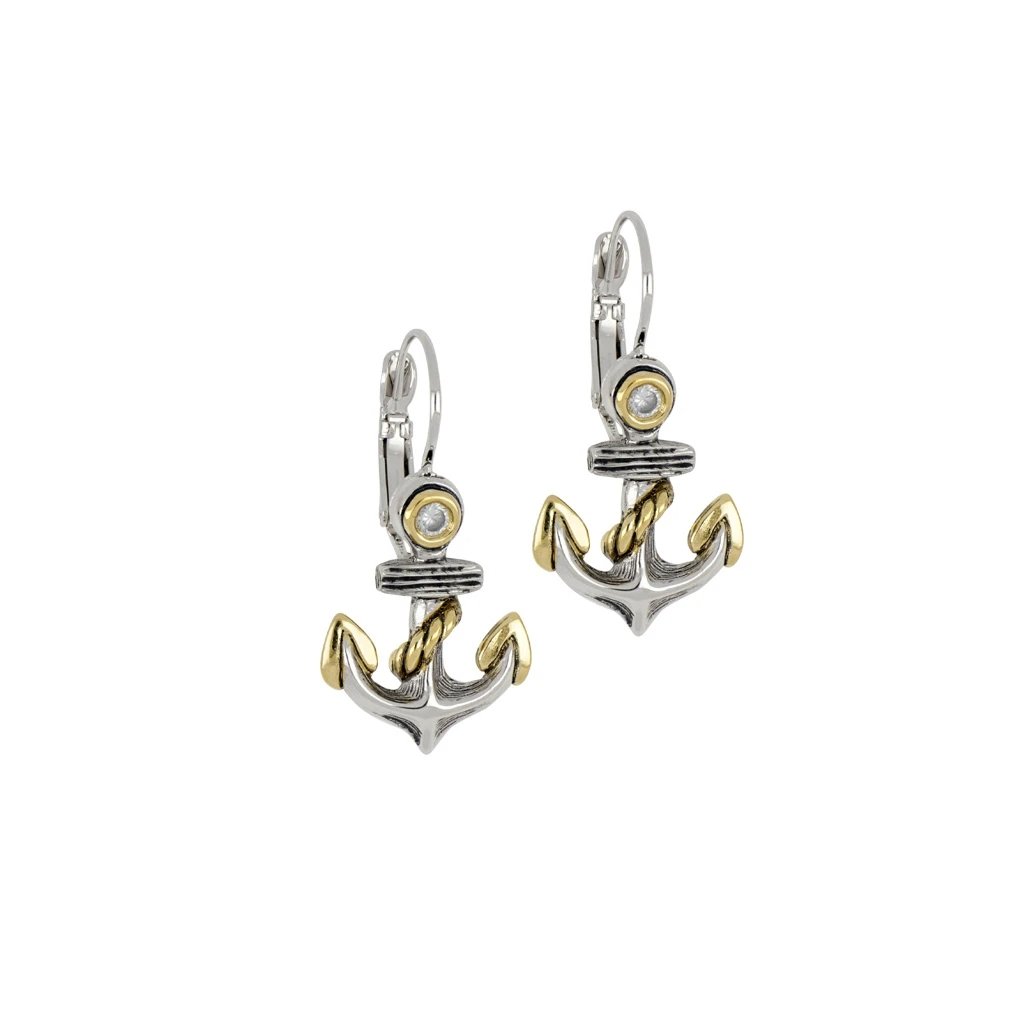 John Medeiros  Ocean Images Seaside Collection Anchor Earrings