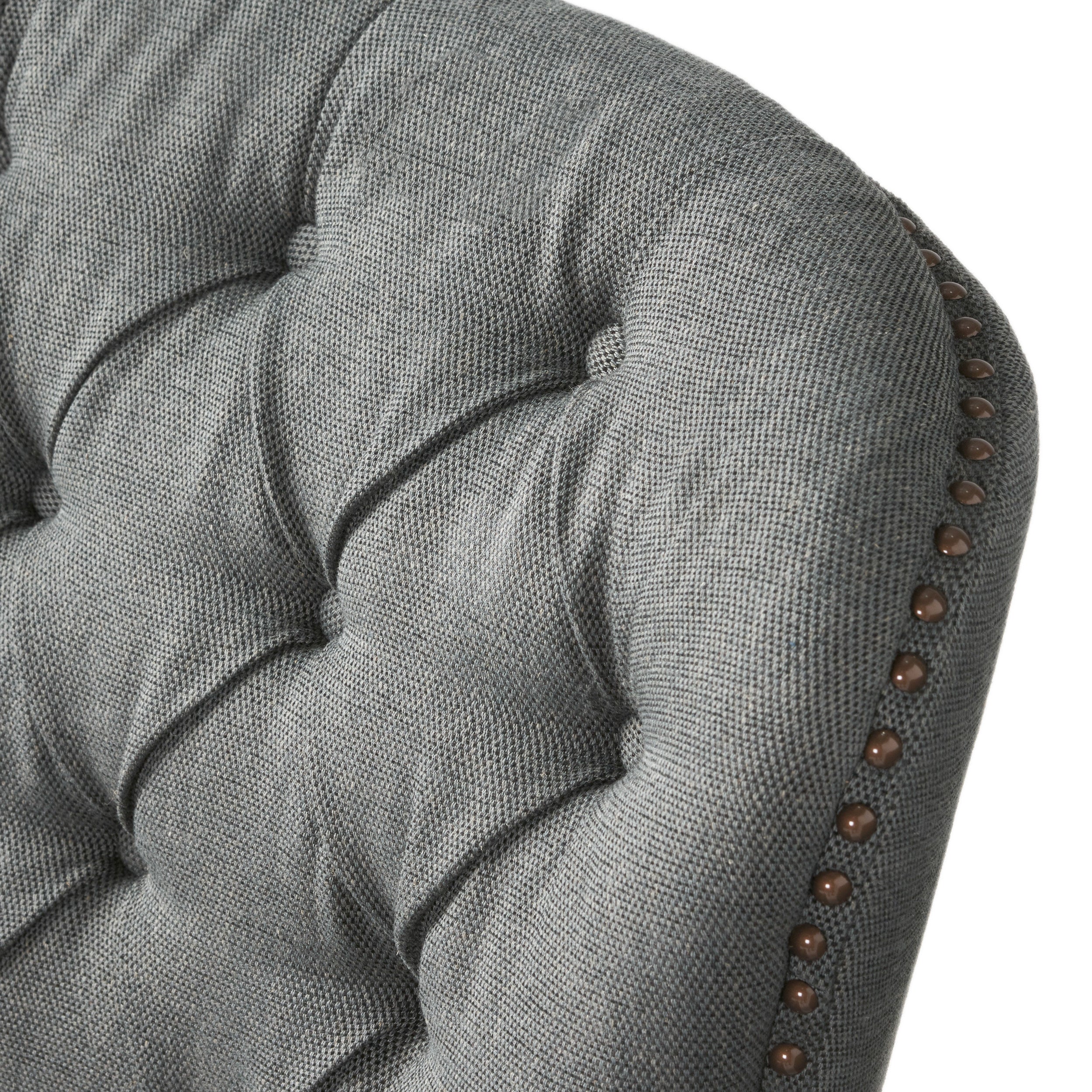 Teton Button Tufted Upholstered Club Chair With Footstool