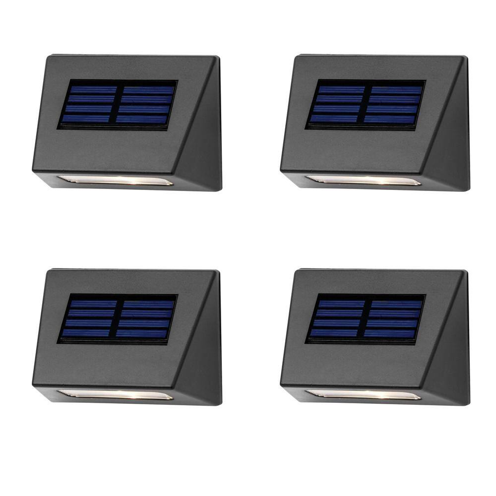 Hampton Bay Solar Bronze Integrated LED Downcast Deck Light (4-Pack) 43039