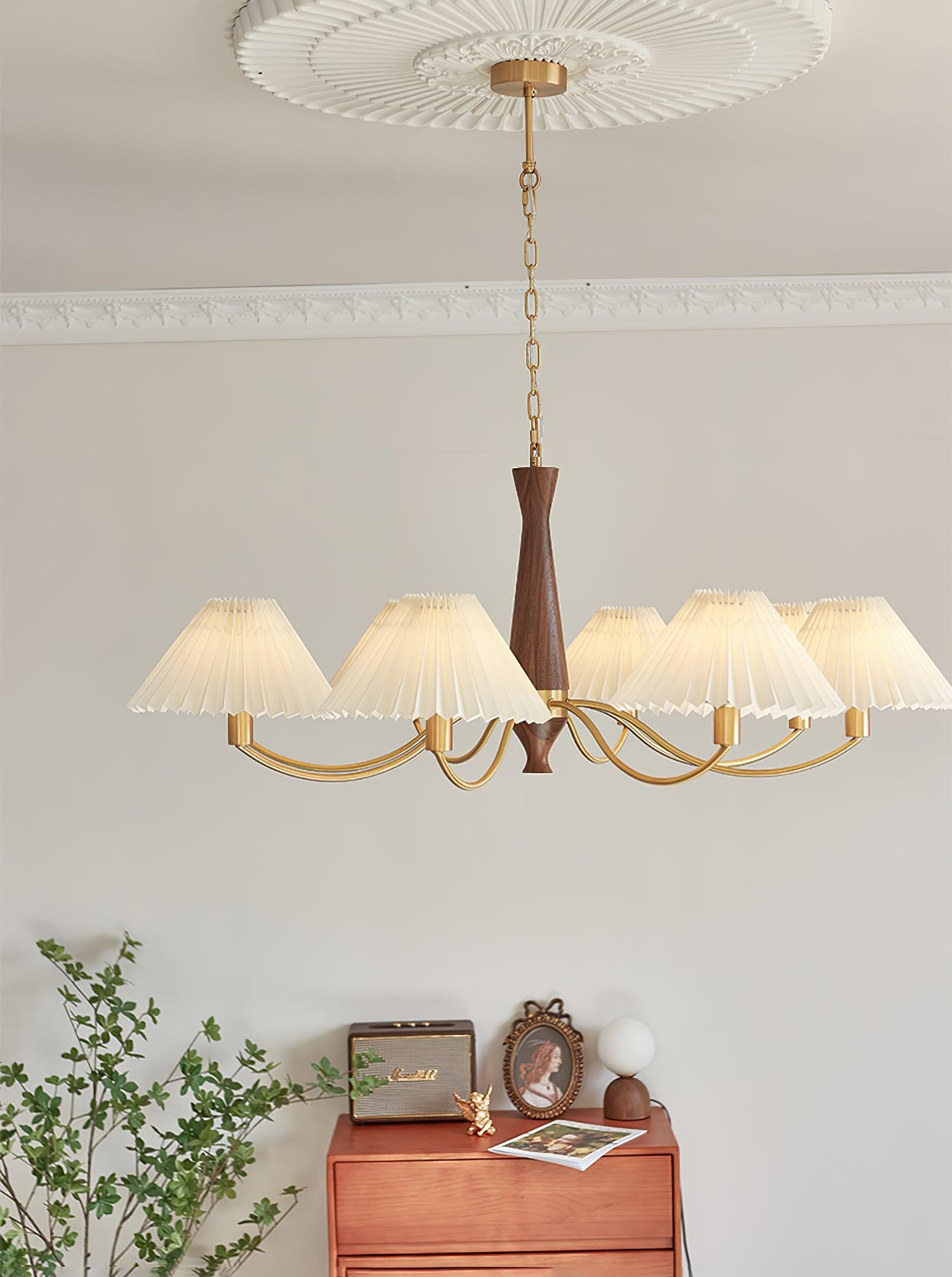 Pleated Chandelier