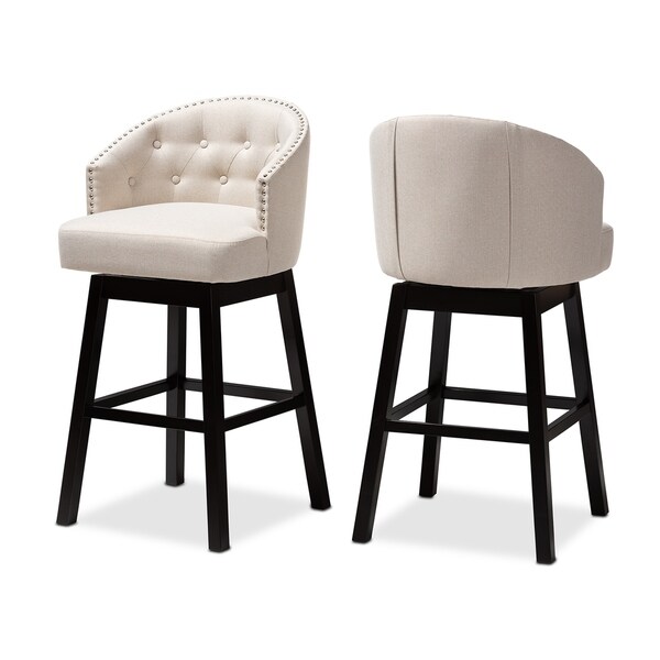 Transitional Swivel Bar Stool (Set of 2)